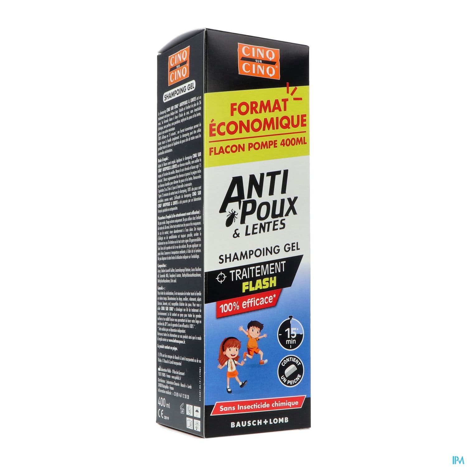 CINQ/CINQ SH NATURA A/POUX400ML