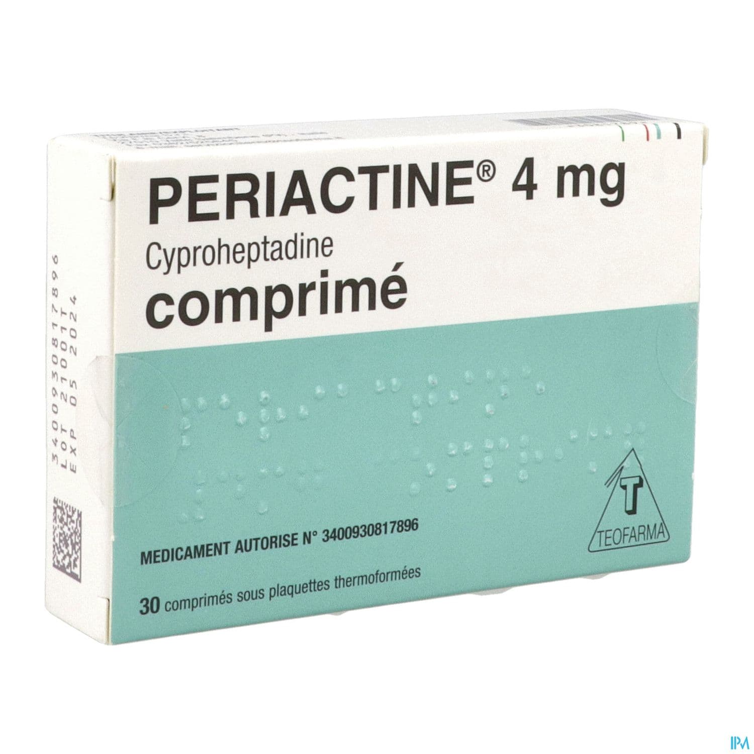 Periactine 4mg Comprime 30