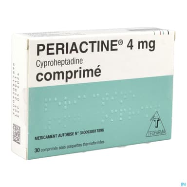 Periactine 4mg Comprime 30