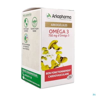 ARKOGELUKES OMEGA 3 MARINE CAPS FL/180