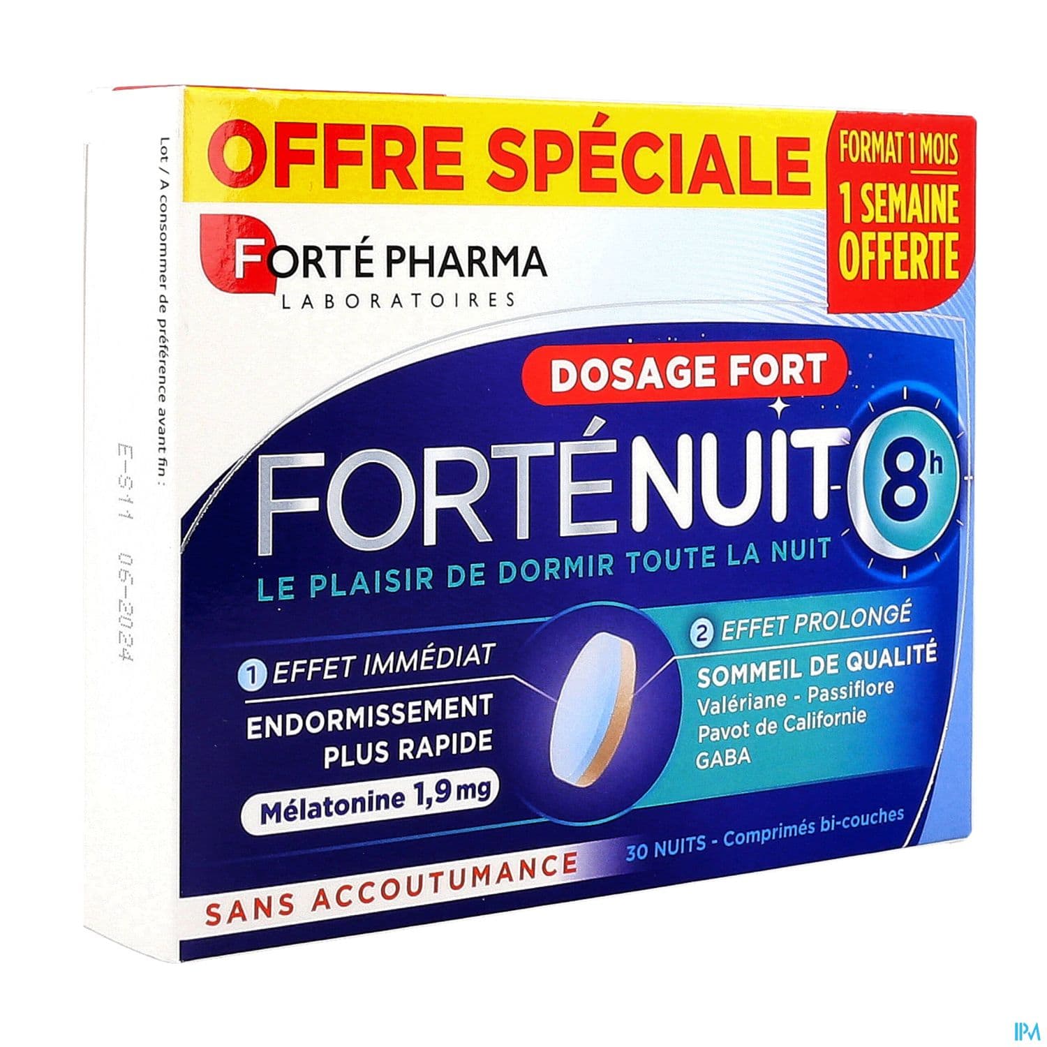 Forte Pharma Fortenuit 8h Comprime Bicouche 30
