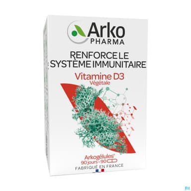 ARKOG VITAMINE D3 VEG GELUL 90
