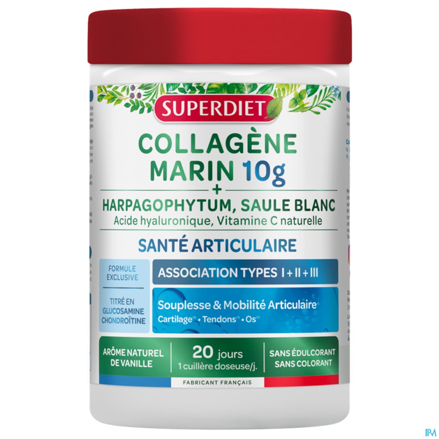 Superdiet Collagene Marin Sante Articulaire Poudre 220g