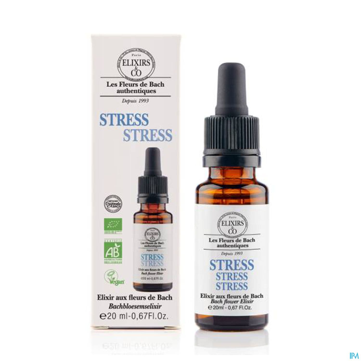 Elixirs Co Les Fleurs De Bach Stress Bio Gouttes 20ml