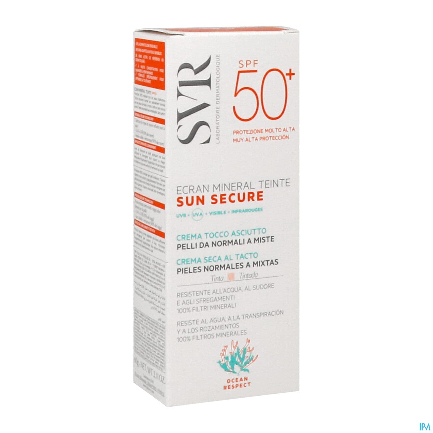 Sun Secure Mineral Teite Peau Normale Ip50+ 60ml