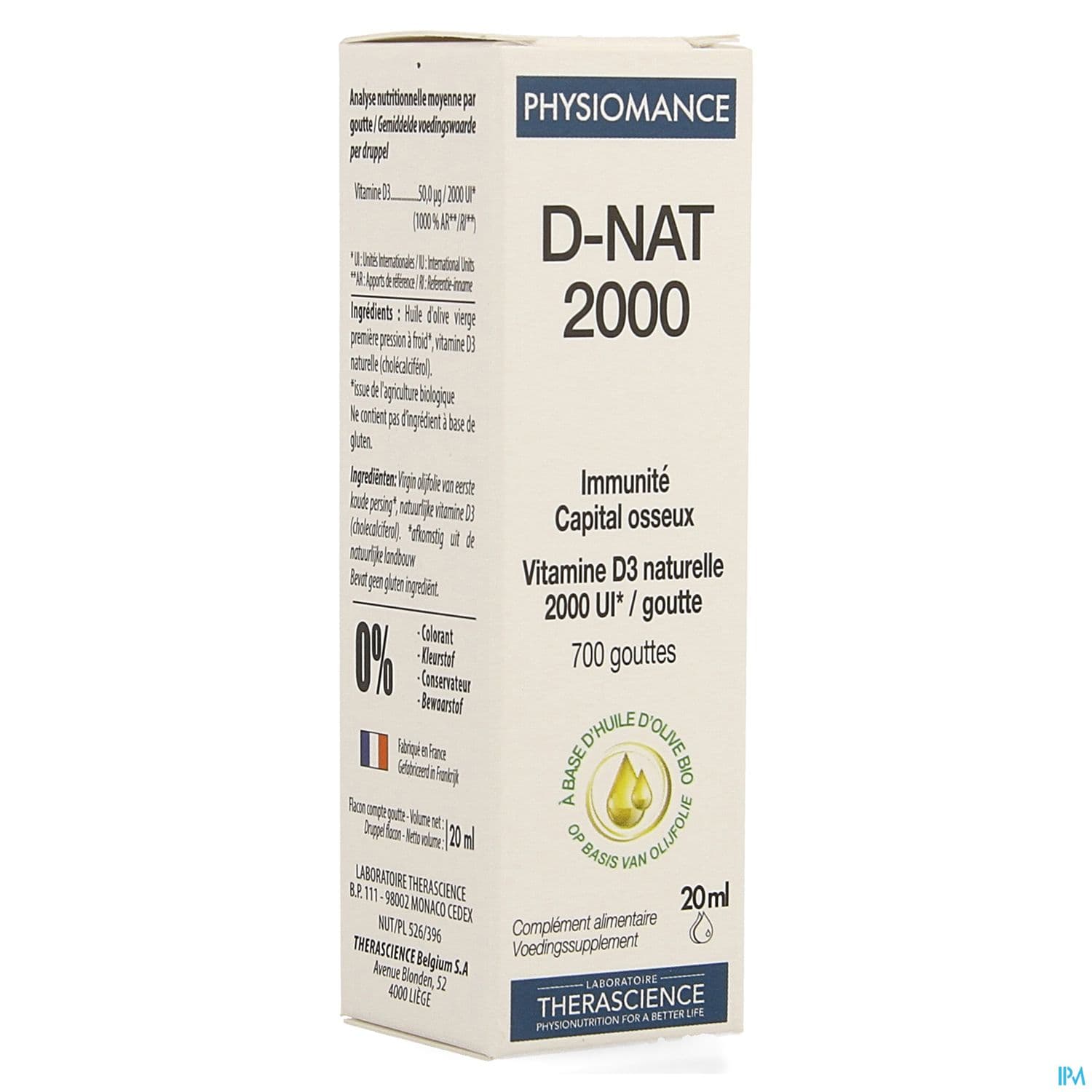 Therascience Physiomance D Nat 2000 Gouttes 20ml