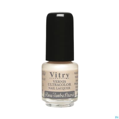 Vitry Vernis Ongles Rose Tendre Nacre Mini 4ml