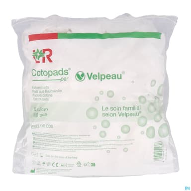 Velpeau Cotopads Carre Coton 5cm X 5cm 500