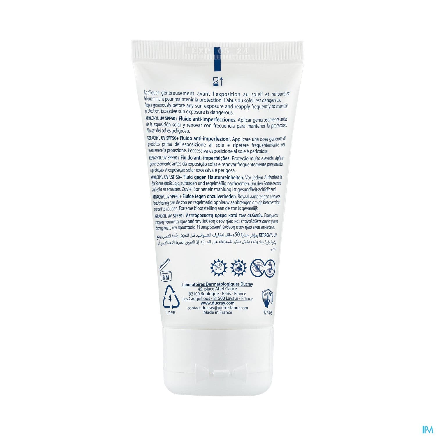 KERACNYL UV FLUIDE A/IMPERF 50ML
