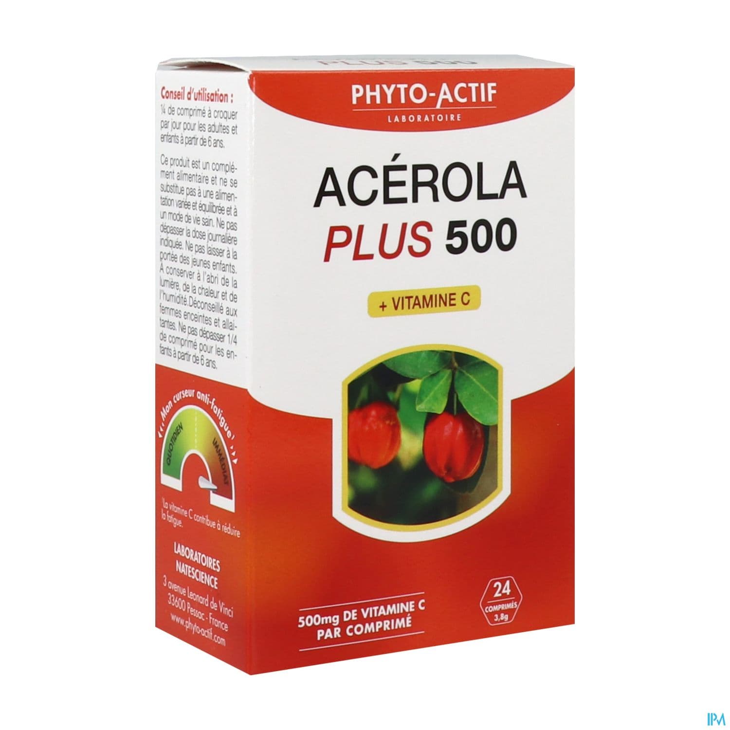 Phyto Actif Acerola Plus 500 Comprime 24