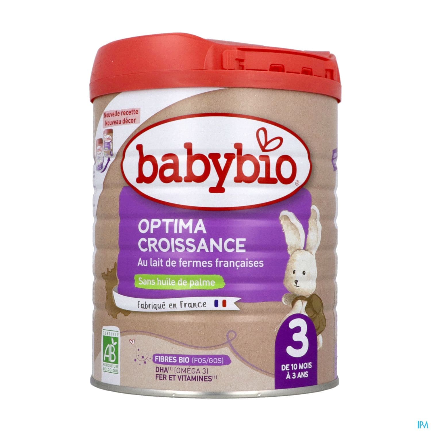 BABYBIO 3AG OPTIMA LAIT BIO800G