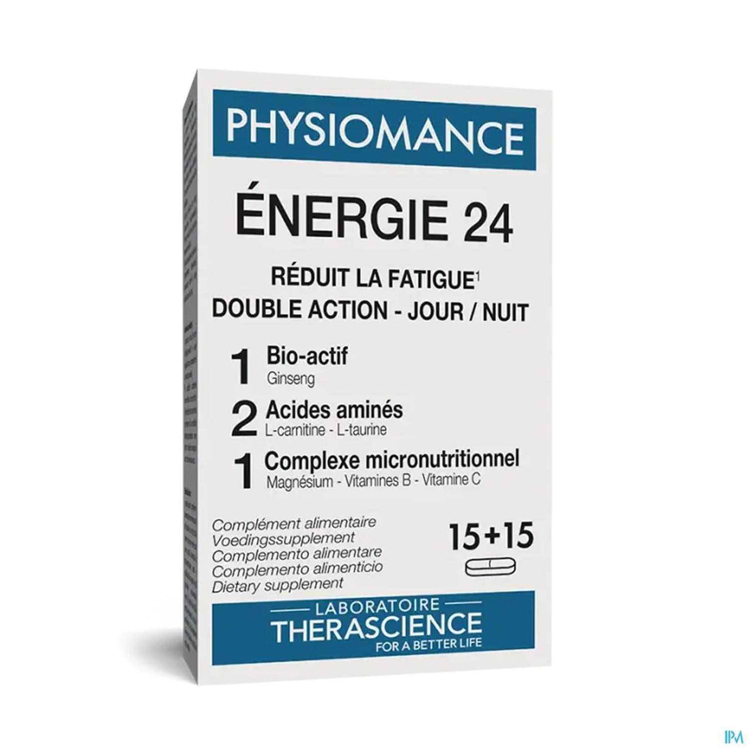 Therascience Physiomance Energie 24 Jour Nuit Comprime 30