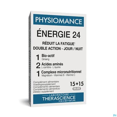 Therascience Physiomance Energie 24 Jour Nuit Comprime 30