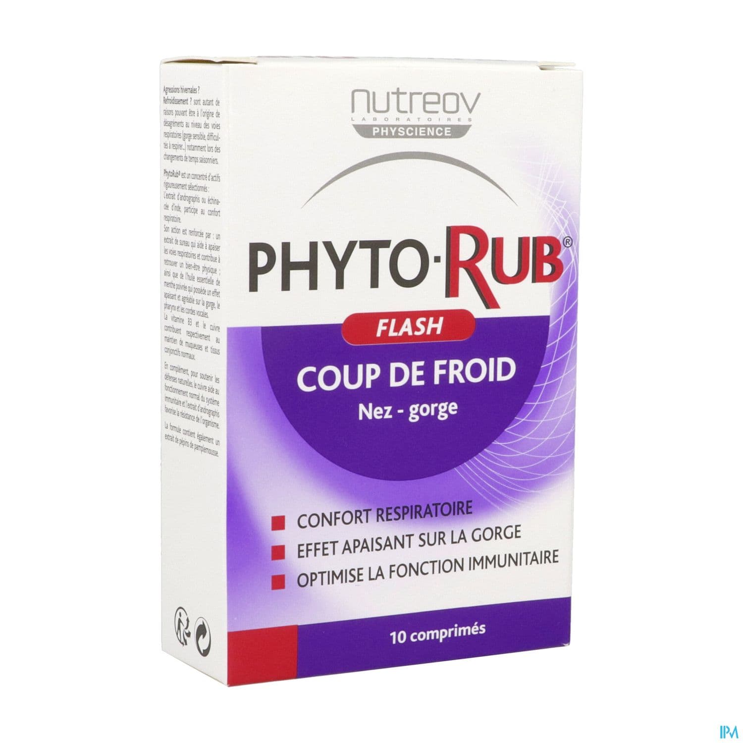 Nutreov Phytorub Flash Coup Froid Comprime 10