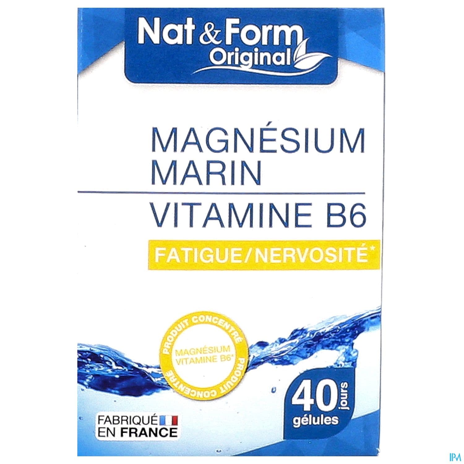 Nat Et Form Vitamines Et Mineraux Magnesium Vitamine B6 Gelule Vegetale 40