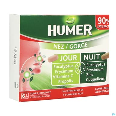 Humer Nez Gorge Jour Nuit Comprime 15