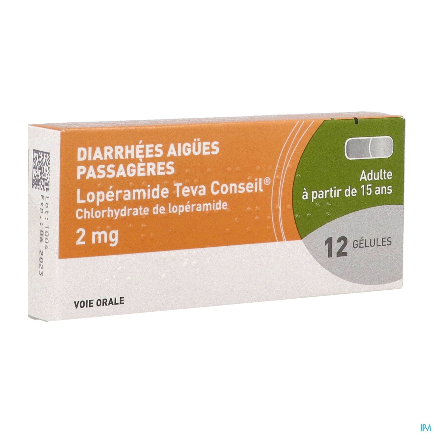 LOPERAMIDE 2MG TEVA CONS GELULE12