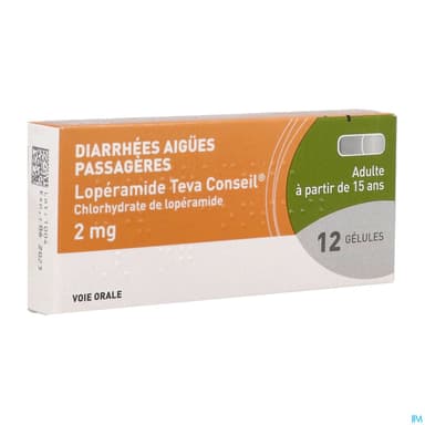 LOPERAMIDE 2MG TEVA CONS GELULE12