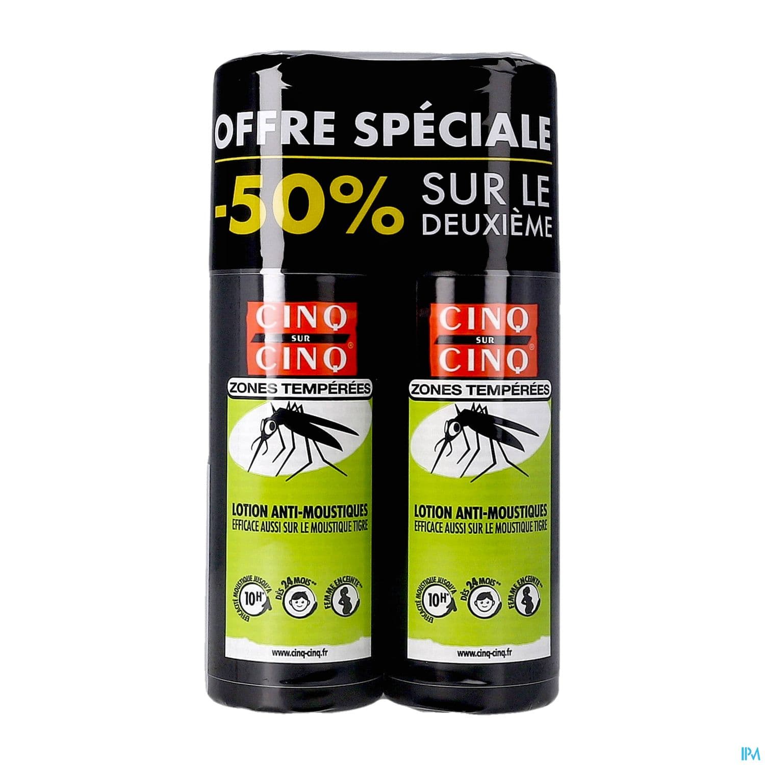 Cinq Sur Cinq Zones Temperees Lotion Spray 100ml X2