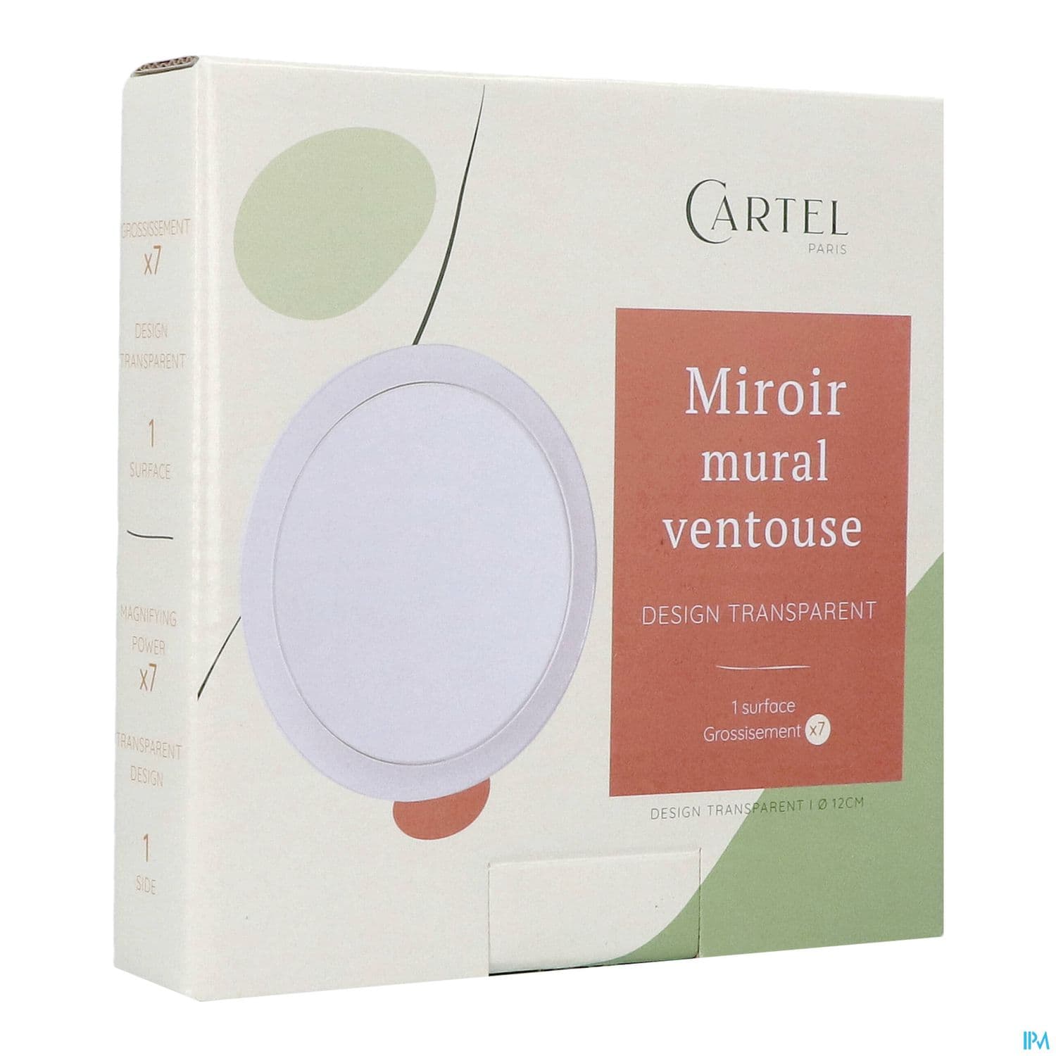MIROIR CARTEL MUR VENTOUS TRANS12