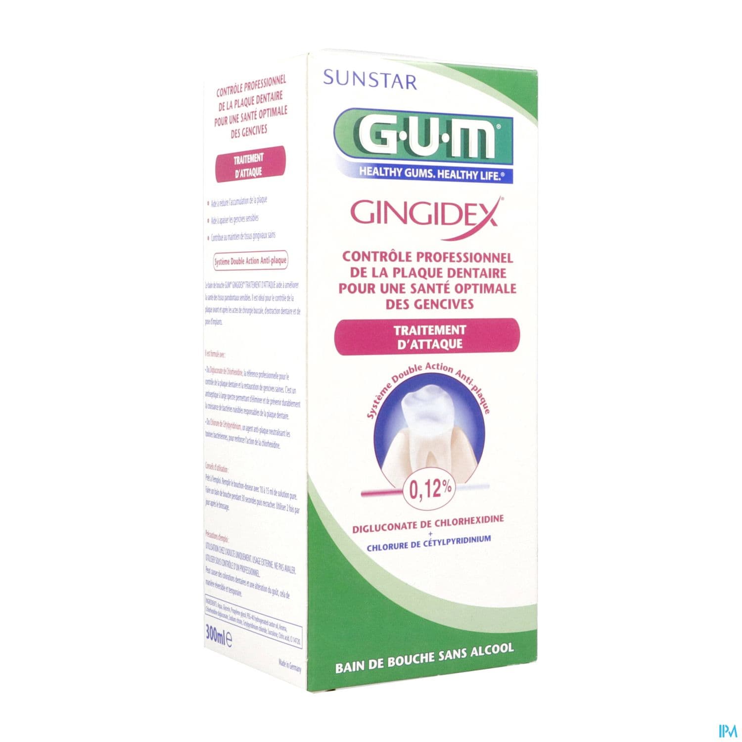Gum Gingidex 0.12 Bain De Bouche Sans Alcool 300ml