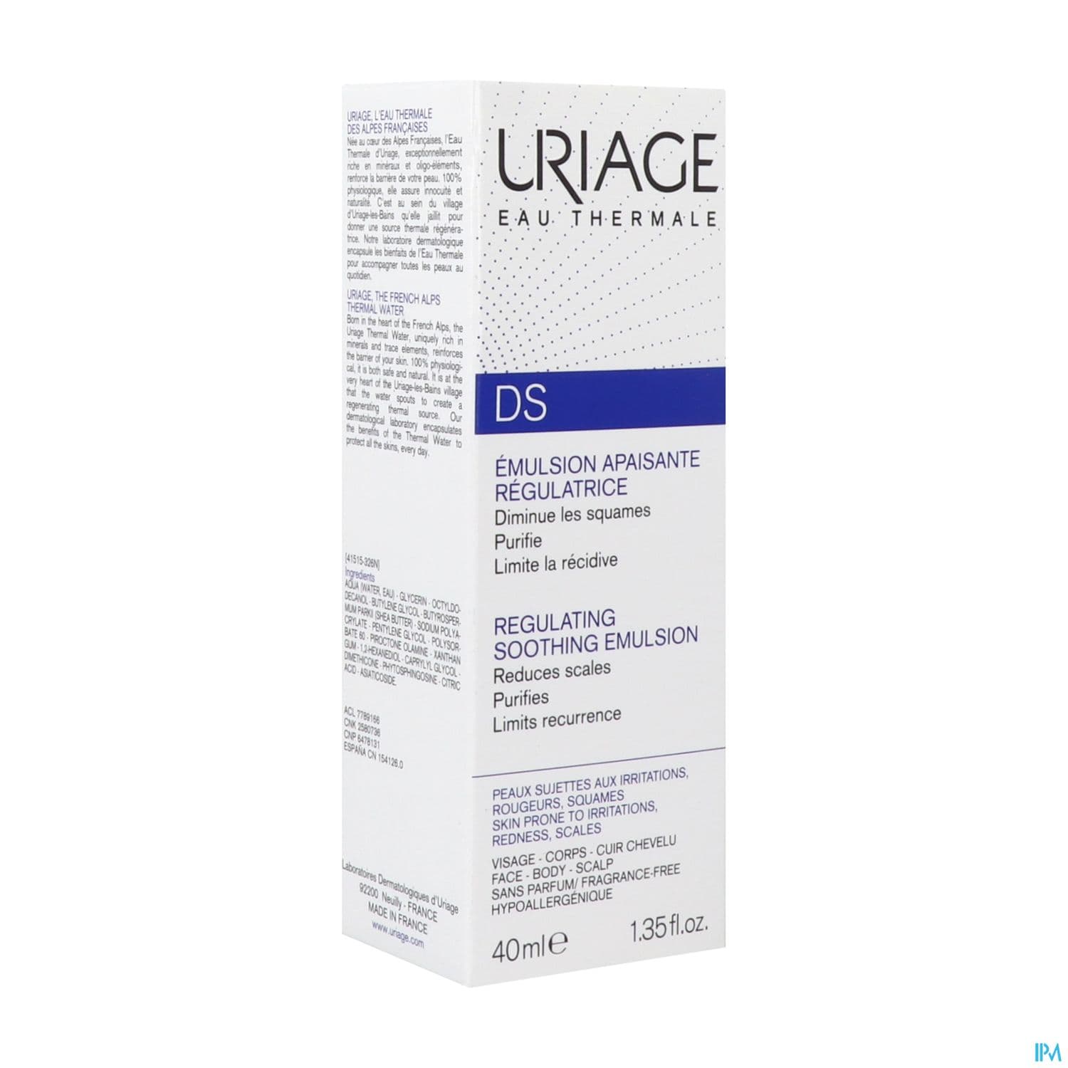 URIAGE DS EMULSION 40ML — Pharmacie Seguin