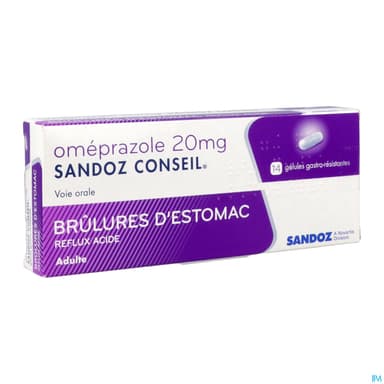 OMEPRAZOLE 20MG SAND CONS GEL 14