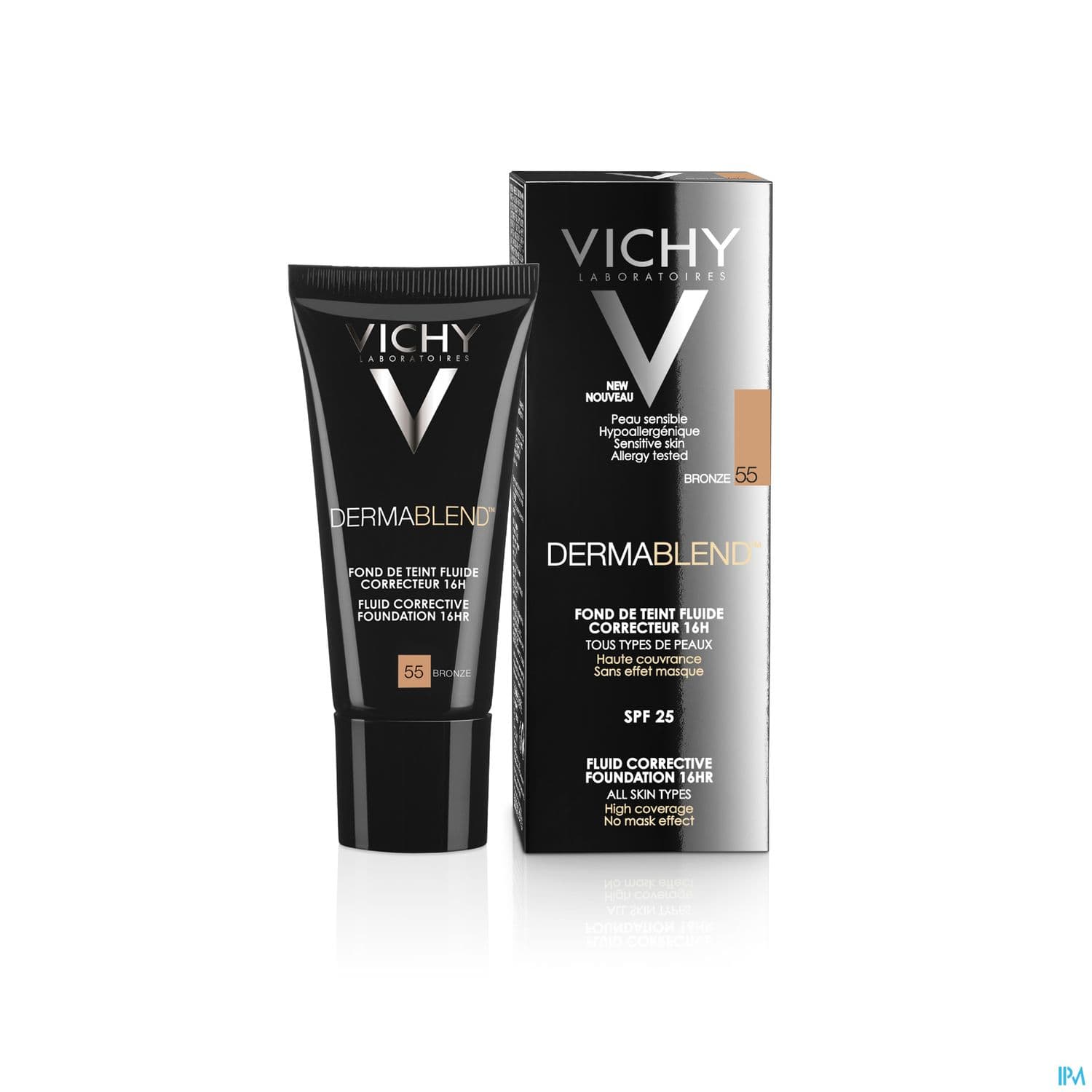 Vichy Dermablend Fluide Fond De Teint Correcteur 55 Bronze 30ml