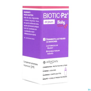 Aragan Biotic P2 Baby Ferment Lactique 7g6