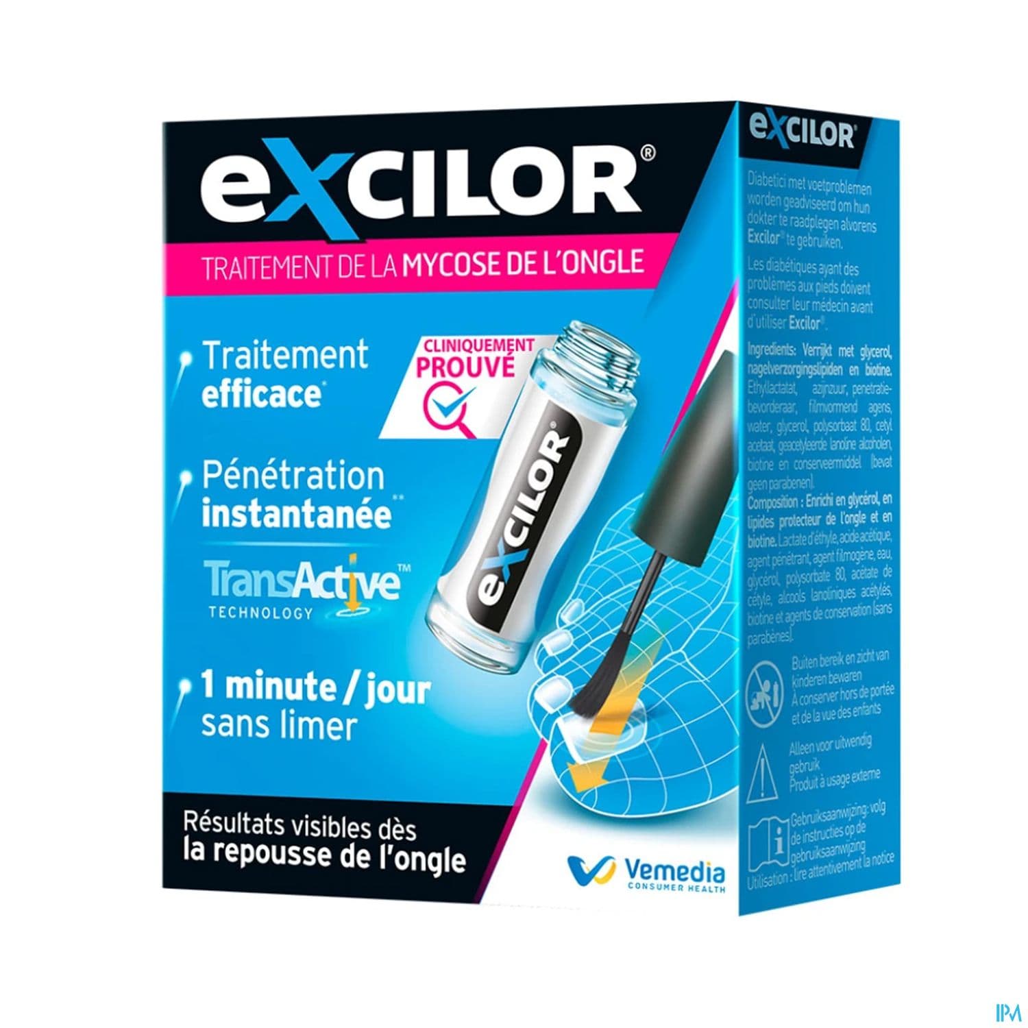 EXCILOR SOLUTION ONGLE FL 3,3ML