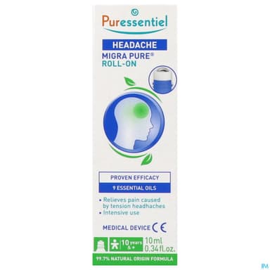 Puressentiel Roller Maux De Tete Migra Pure Aux 9he 10ml