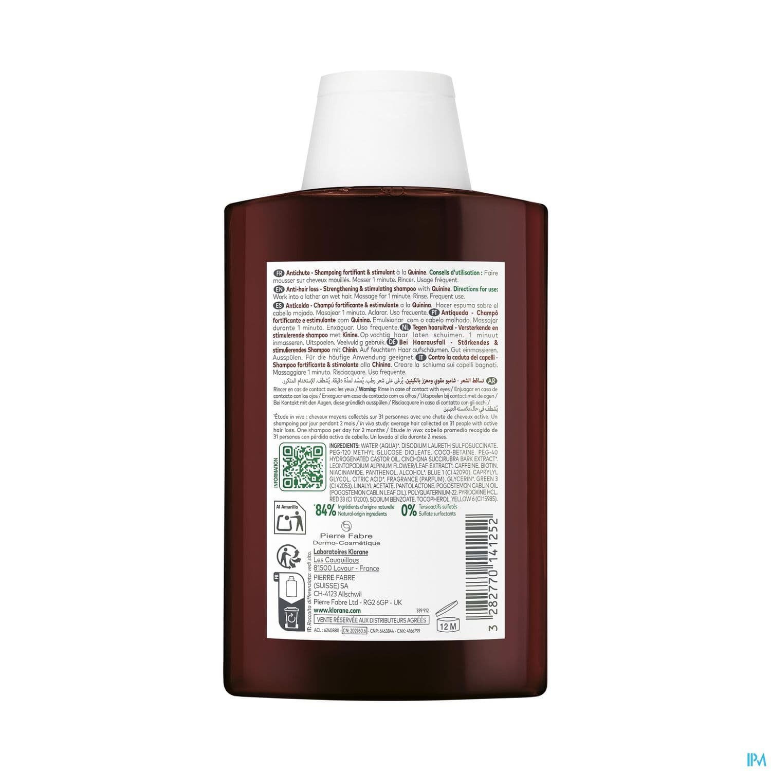 KLORANE SH QUININE EDELWEISS 200ML