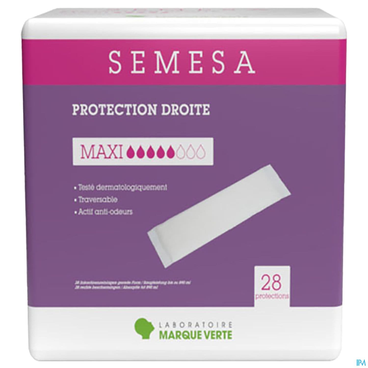 Marque Verte Semesa Protections Droites Traversables Maxi Sachet De 28