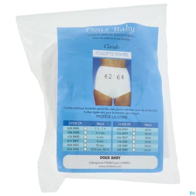 Claude Doux Baby Culotte Fermee T62/64