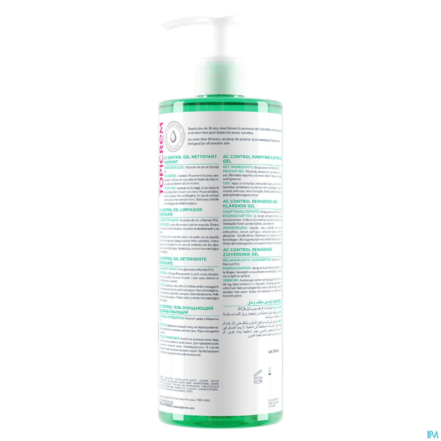 TOPICREM AC CONT GEL NETT PUR400ML