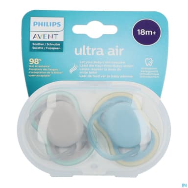 Avent Sucette Ultra Air +18mois X2