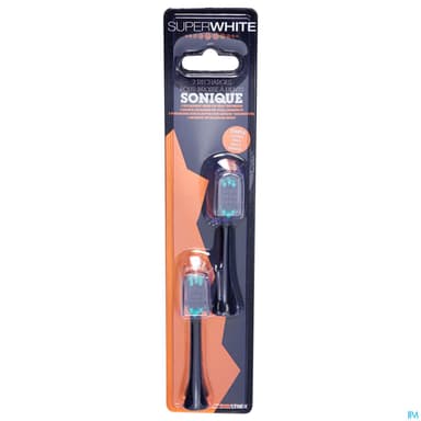 Superwhite Recharges Brosse A Dents Sonique Black X2