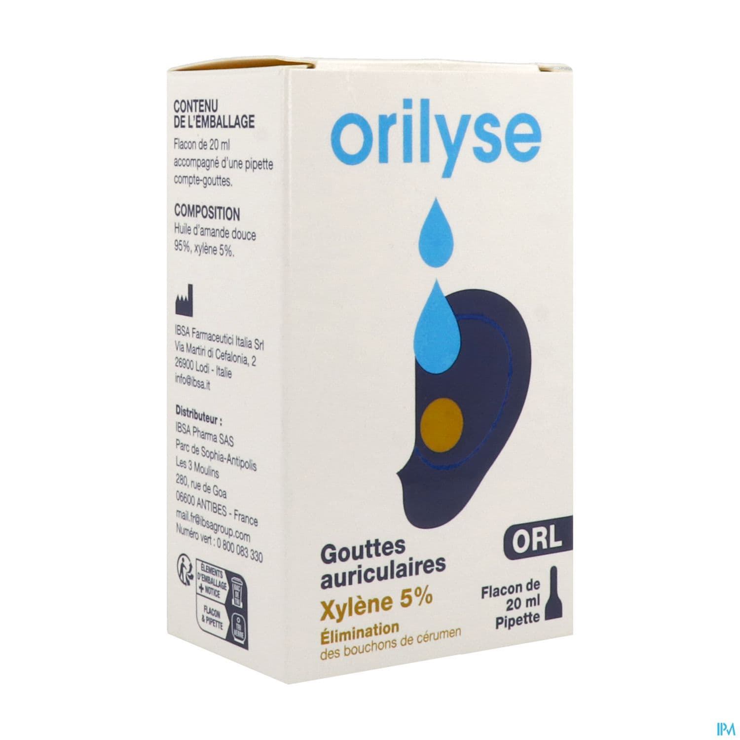 Orilyse Goutte Auriculaire Flacon 20ml