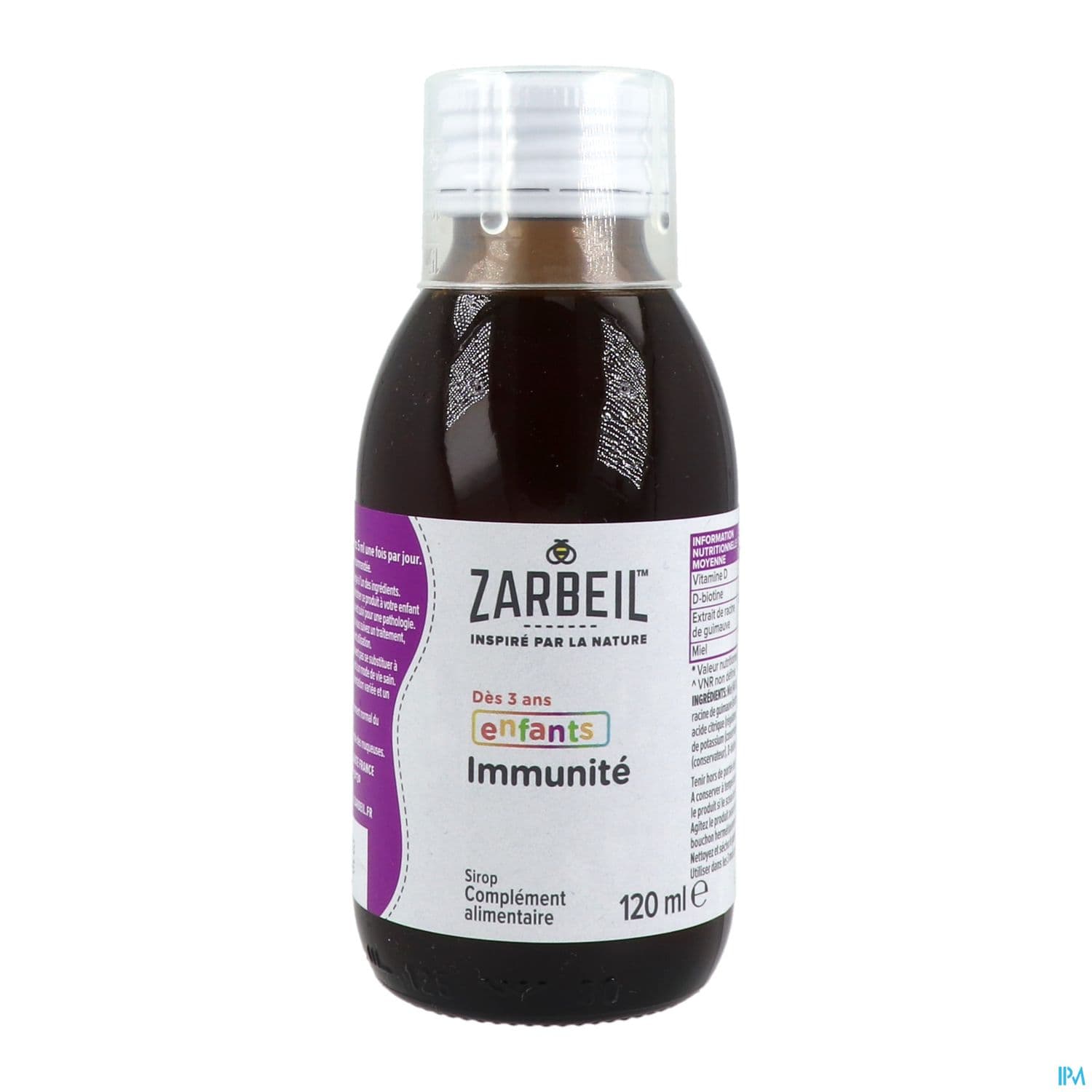 Zarbeil Sirop Enfant Immunite Gout Fruits Rouges 120ml