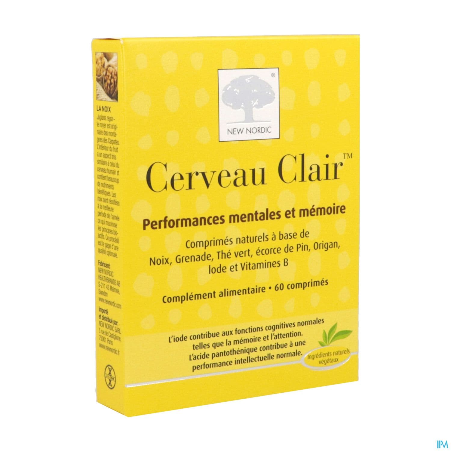 New Nordic Cerveau Clair Comprime 60