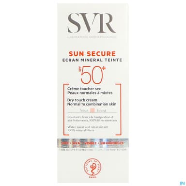 Sun Secure Mineral Teite Peau Normale Ip50+ 60ml