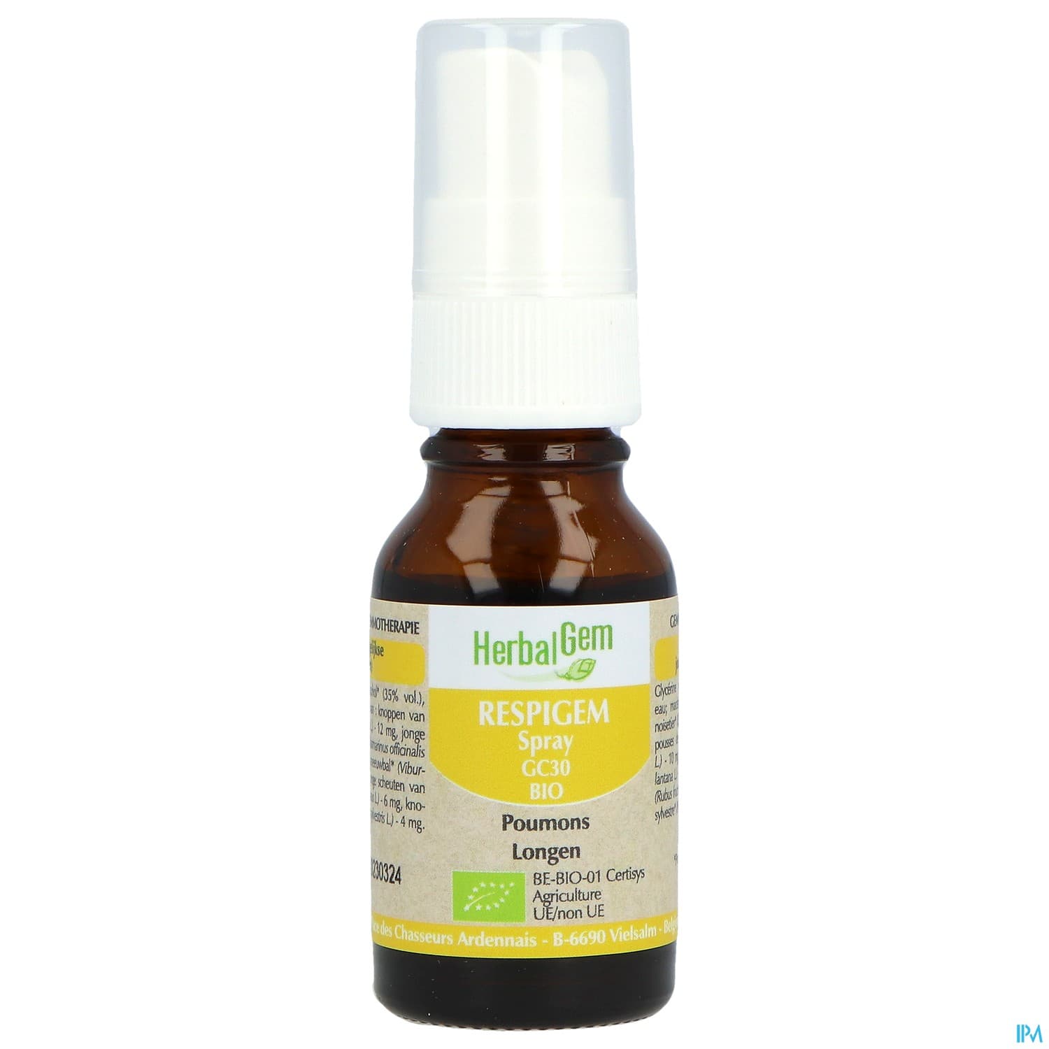 Herbalgem Respigem Gc30 Poumons Bio Spray 15ml
