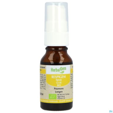 Herbalgem Respigem Gc30 Poumons Bio Spray 15ml