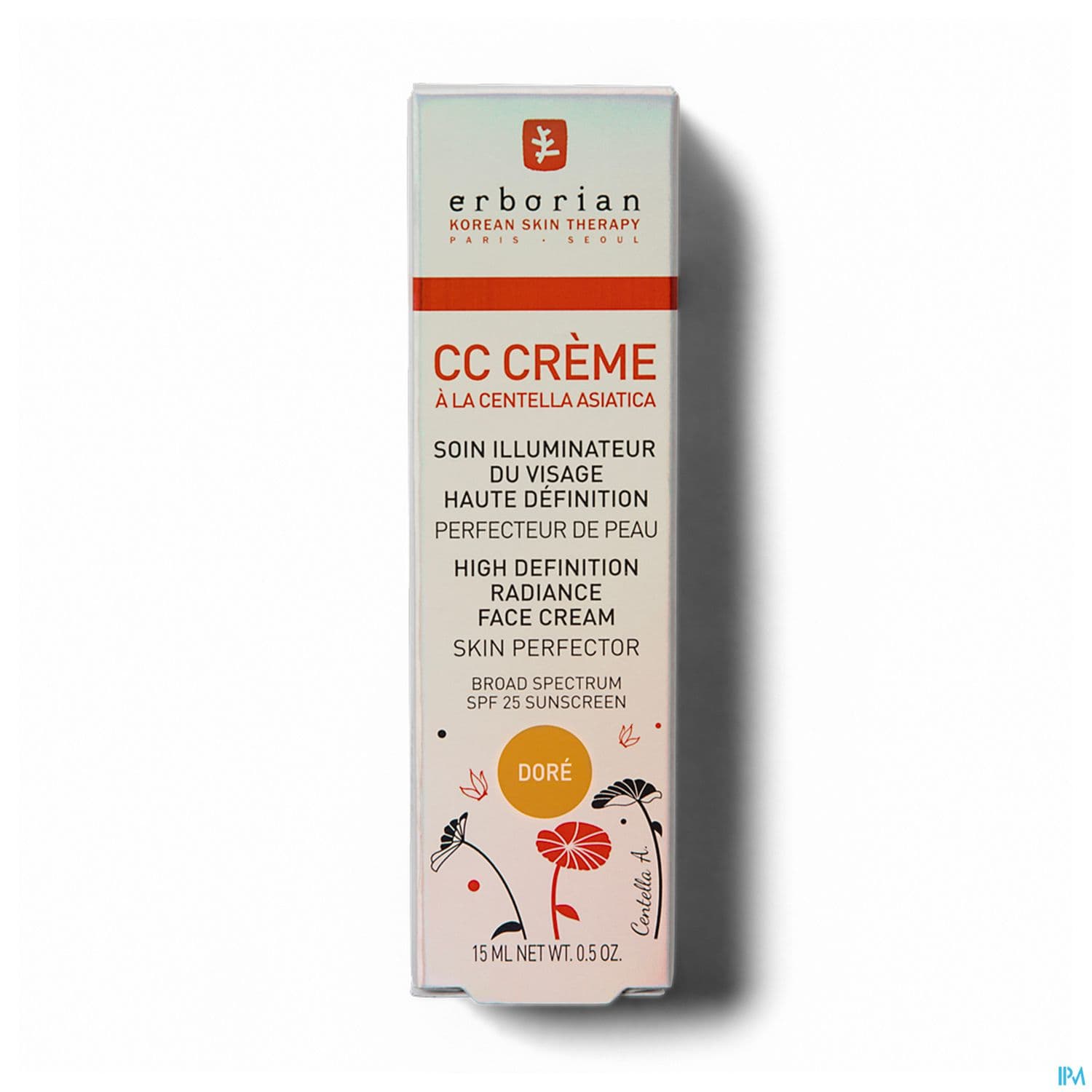 Erborian Cc Creme Centella Asiatica Spf25 Dore 15ml
