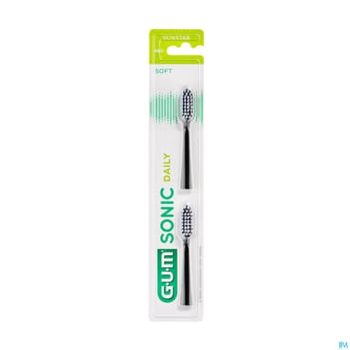 Gum Activital Sonic Rechange Pour Brosse Black X2