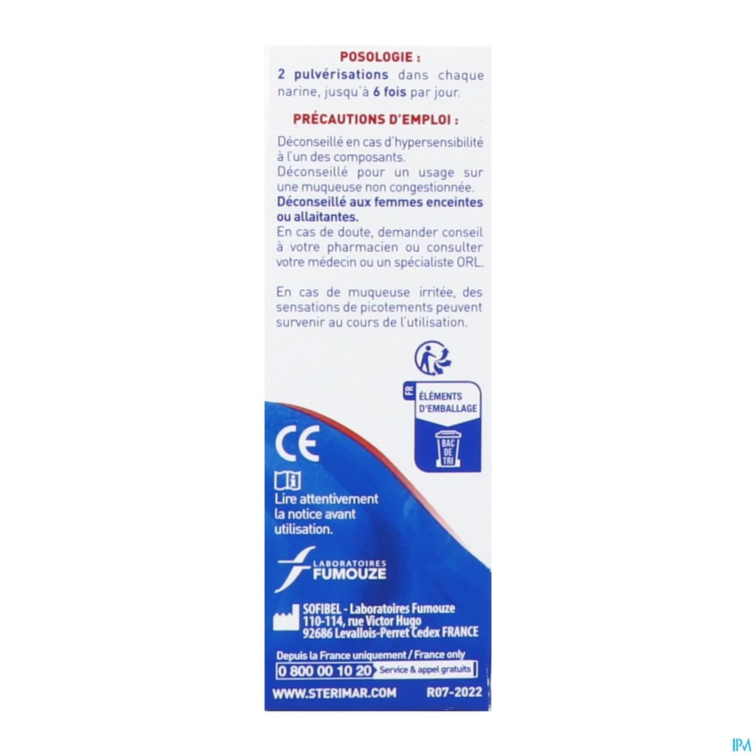 Sterimar Sinusite Nez Tres Bouche Spray 20ml
