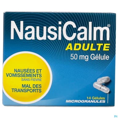 Nausicalm 50mg Gelule 14