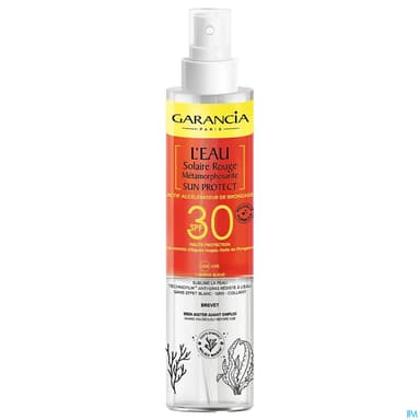 Garancia Eau Solaire Rouge Metamorphosante Accelerateur De Bronzage Spf30 150ml