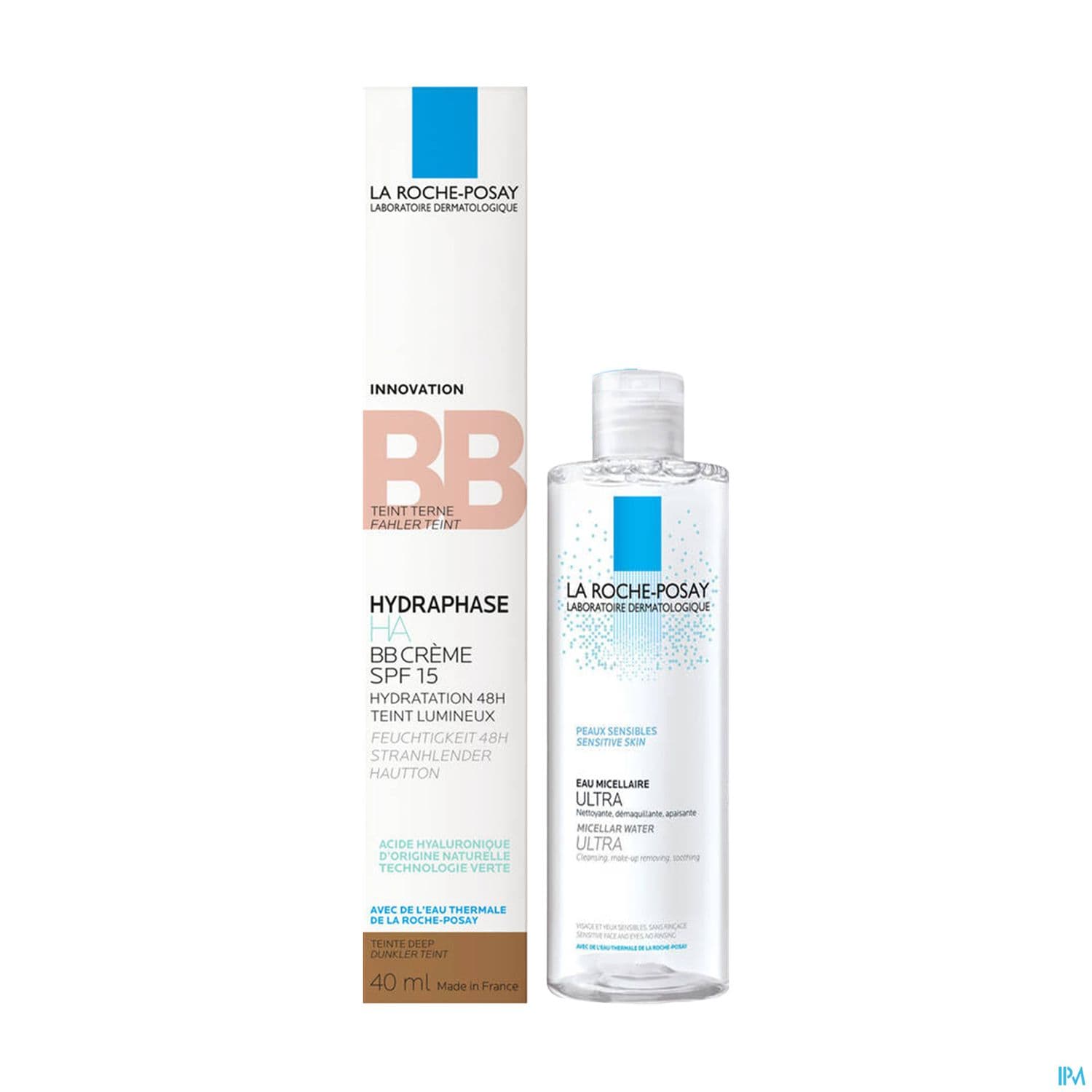 La Roche Posay Hydraphase Ha Bb Creme Spf15 Teinte Foncee 40ml + Eau Micellaire Peaux Sensibles 50ml