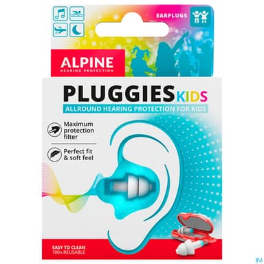Alpine Pluggies Kids Bouchon Oreille Enfant X2